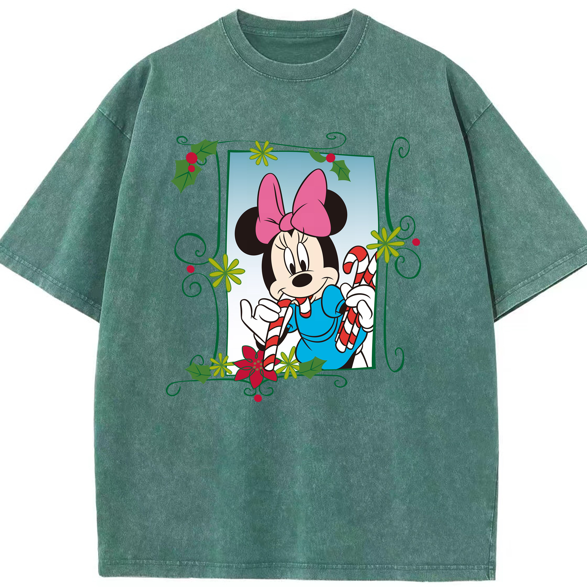 （画像用） ミッキーマウス Mickey Mouse 綿100% ヴィンテージ風 半袖Tシャツ（フロントプリント）